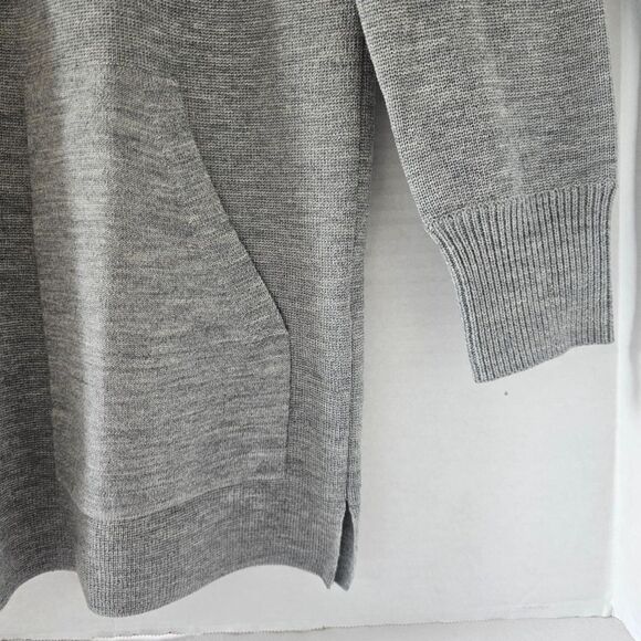 J. Crew Merino Wool Tunic Sweater | Gray Pullover w/ Pockets Women’s XS EUC - Picture 4 of 10